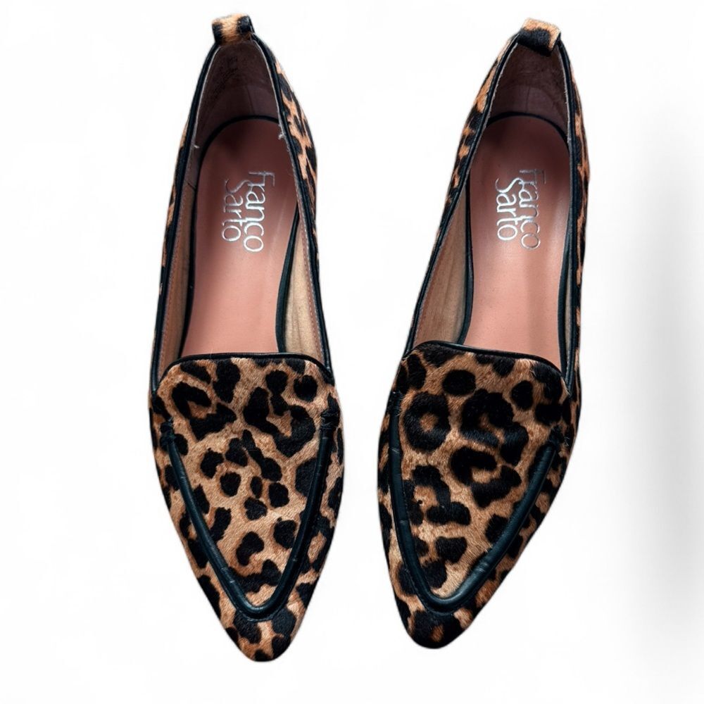 Franco Sarto Animal Print Loafers - Picture 3 of 9